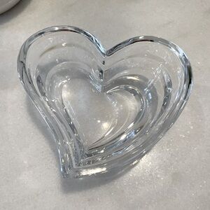 Glass Heart Dish